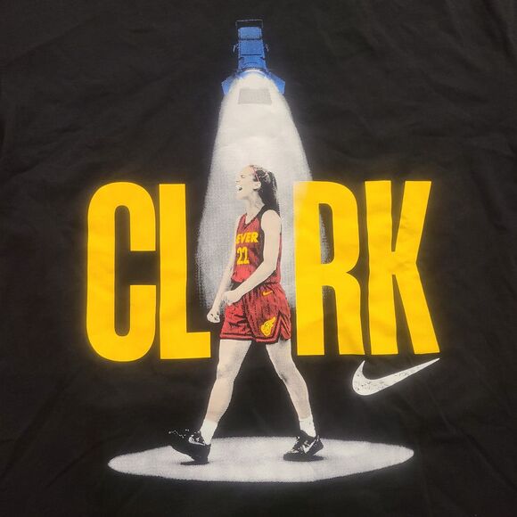 Nike Caitlin Clark Shirt Mens Medium WNBA Indiana Fever "So Win" Basketball Tee - Picture 2 of 11